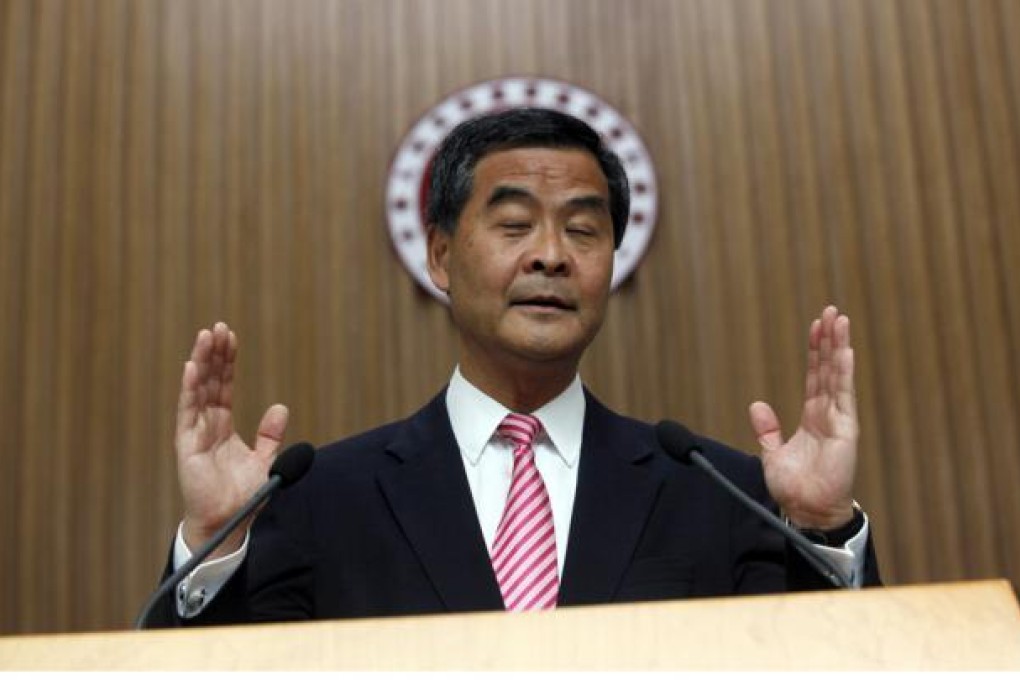 Chief Executive Leung Chun-ying. Photo: AP