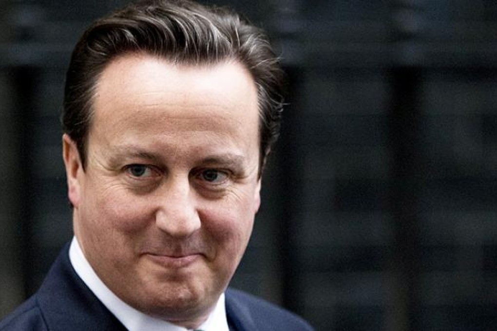 British Prime Minister David Cameron leaves 10 Downing Street in central London on Monday. Photo: AFP