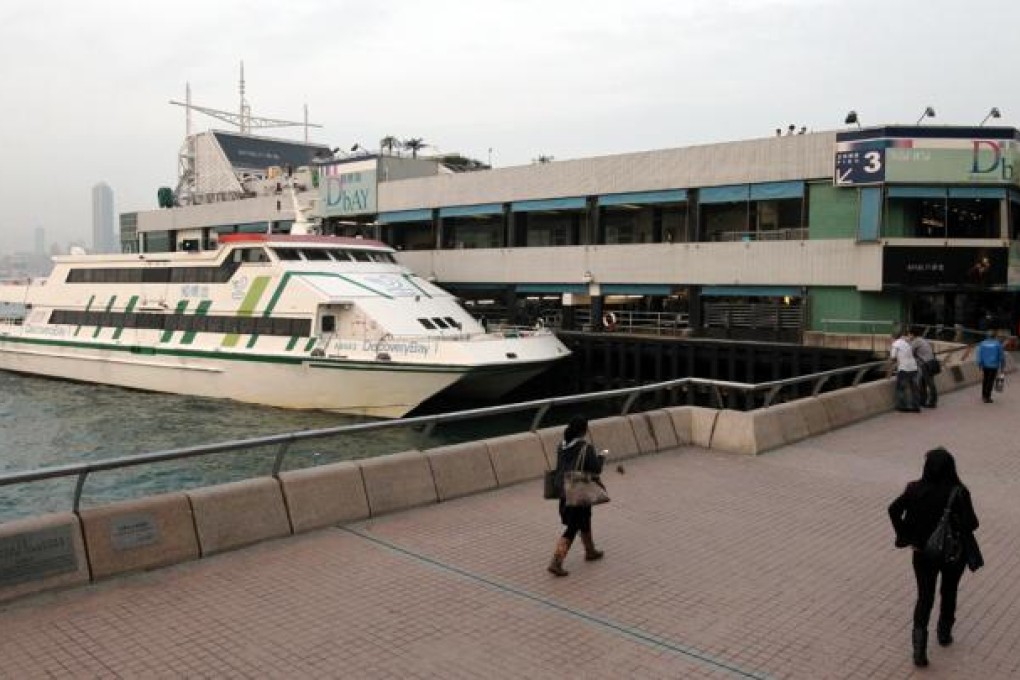 Discovery Bay ferry pier in Central