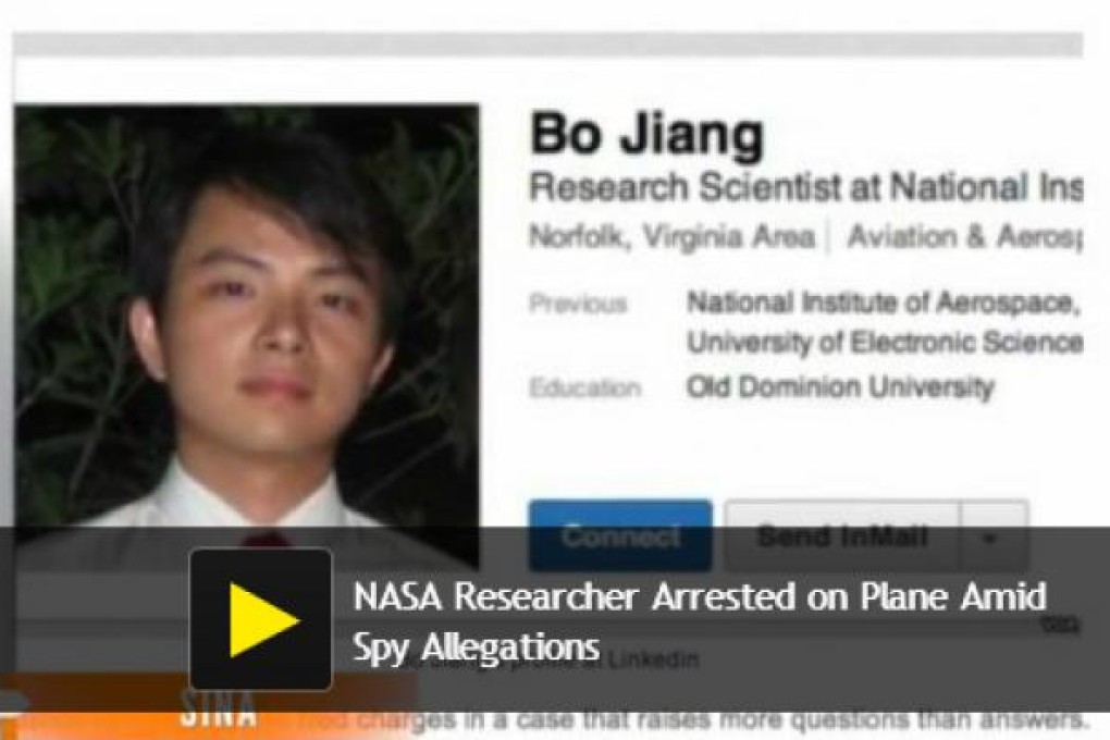 Jiang Bo was arrested on Saturday on a plane bound for Beijing. Photo: Screenshot from media reports