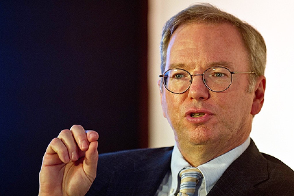 Google executive chairman Eric Schmidt visits Myanmar this week. Photo: AFP