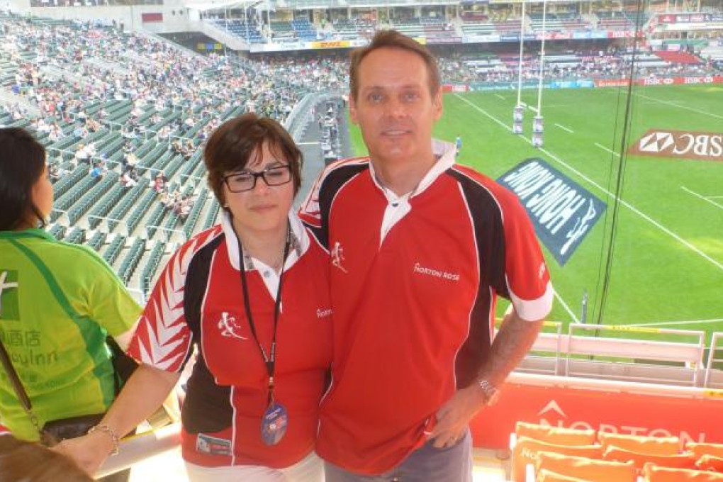 Frances Drummond and Gary Whatling met at the Sevens.