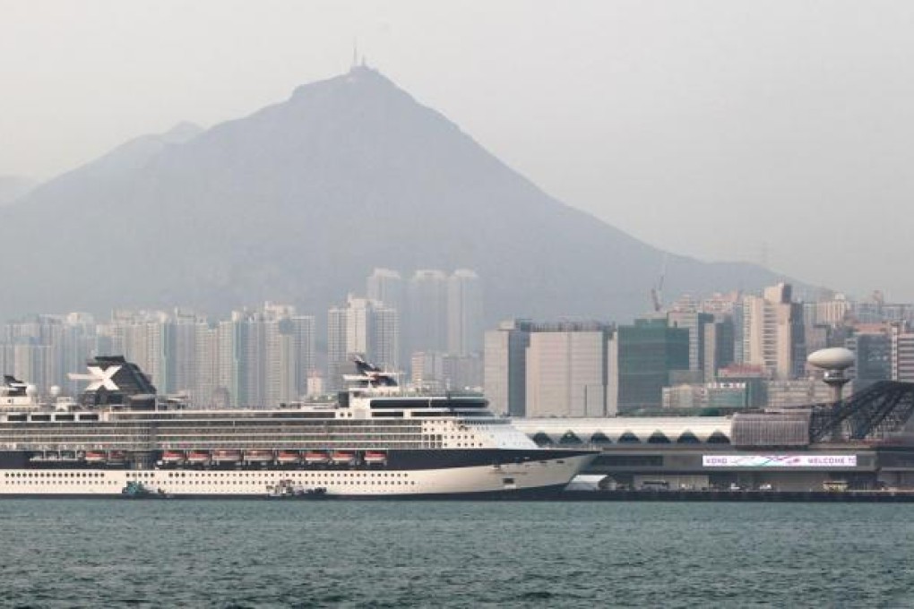 Celebrity Millennium cruise ship docks at Kai Tak cruise terminal. Photo: David Wong