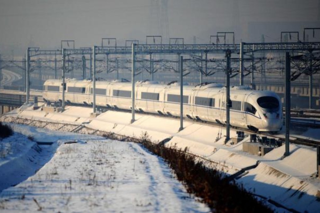 Winter weather is being blamed for the speed delay. Photo: Xinhua