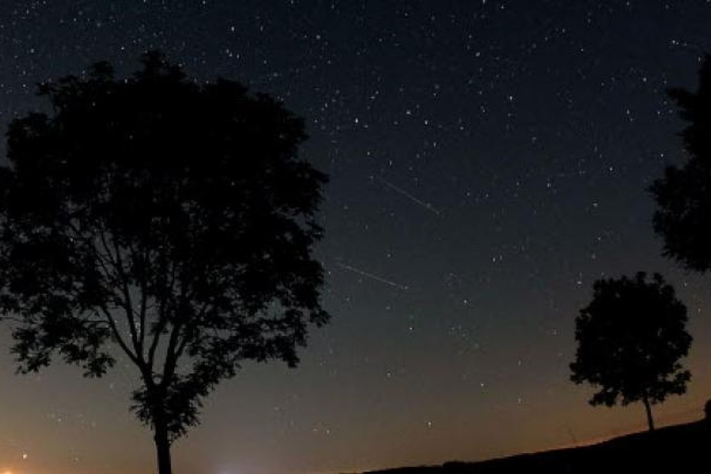 A general view of a the Perseid meteor shower in the Eifel region, Germany in 2012. Photo: EPA