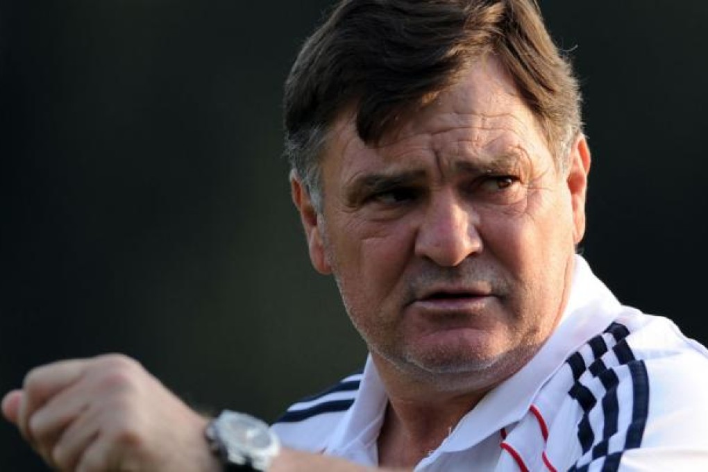 Jose Antonio Camacho, the new coach of the Chinese national soccer team. Photo: Xinhua