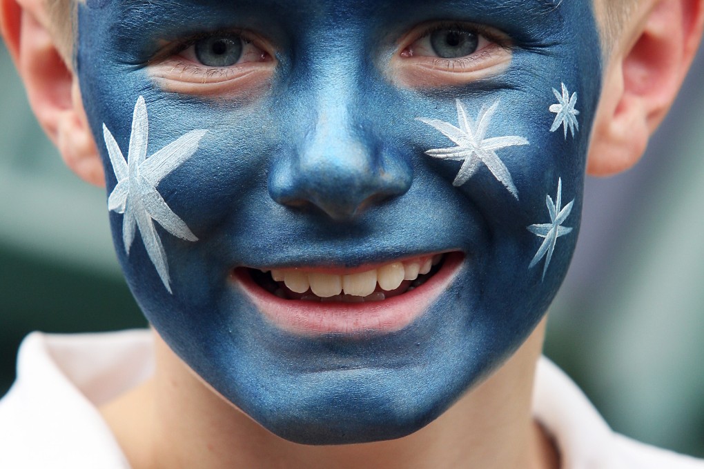 Australian faces are everywhere at the Stadium. Photo: Ricky Chung