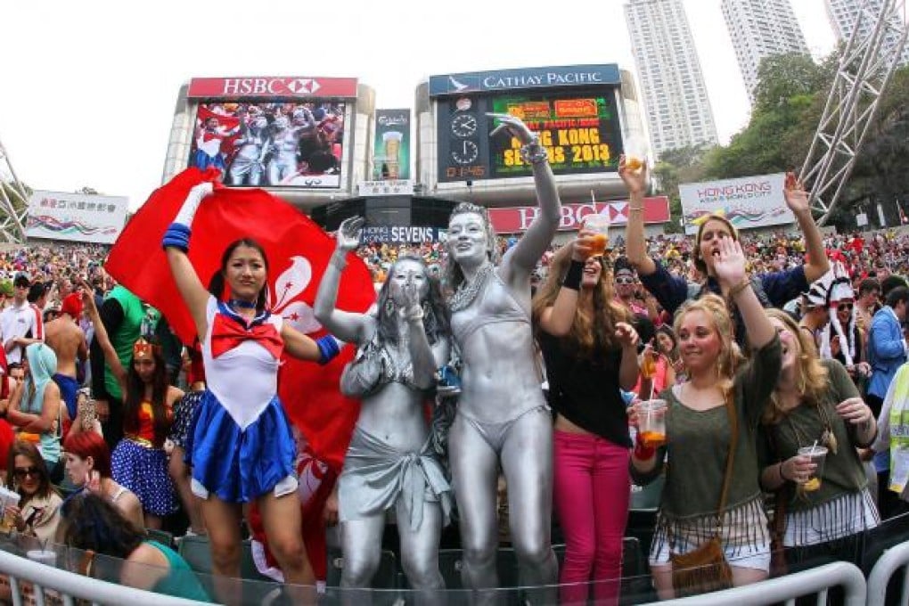 Taking centre stage in the south stand, Sailor Moon and the Silver Surfettes set the pace on the tournament's second day. Photo: Nora Tam
