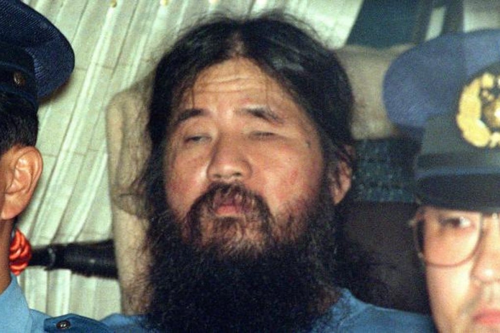 Shoko Asahara in 1995, after he planned the Tokyo nerve gas attack. Photo: AP