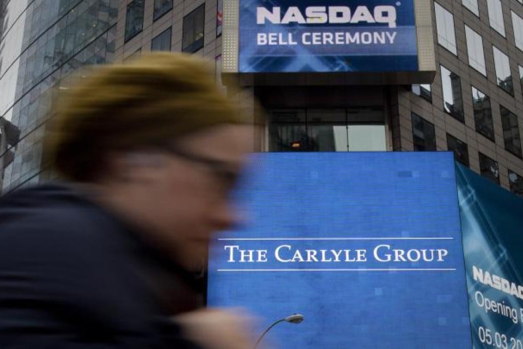 Carlyle Group, based in Washington, now owns a stake in the mainland's state-owned fund house Cinda Asset Management. Photo: Bloomberg