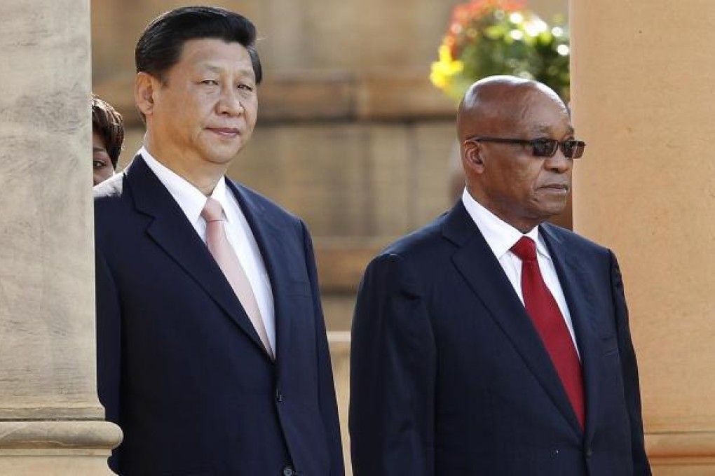 President Xi Jinping and South African leader Jacob Zuma have signed a series of deals to deepen bilateral co-operation. Photo: Reuters