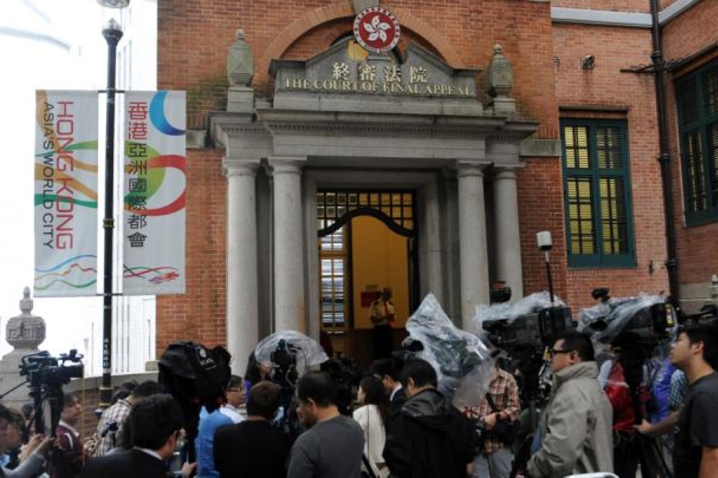 The Court of Final Appeal dismissed an appeal by Filipino helpers seeking permanent residency in the city on Monday. Photo: Xinhua