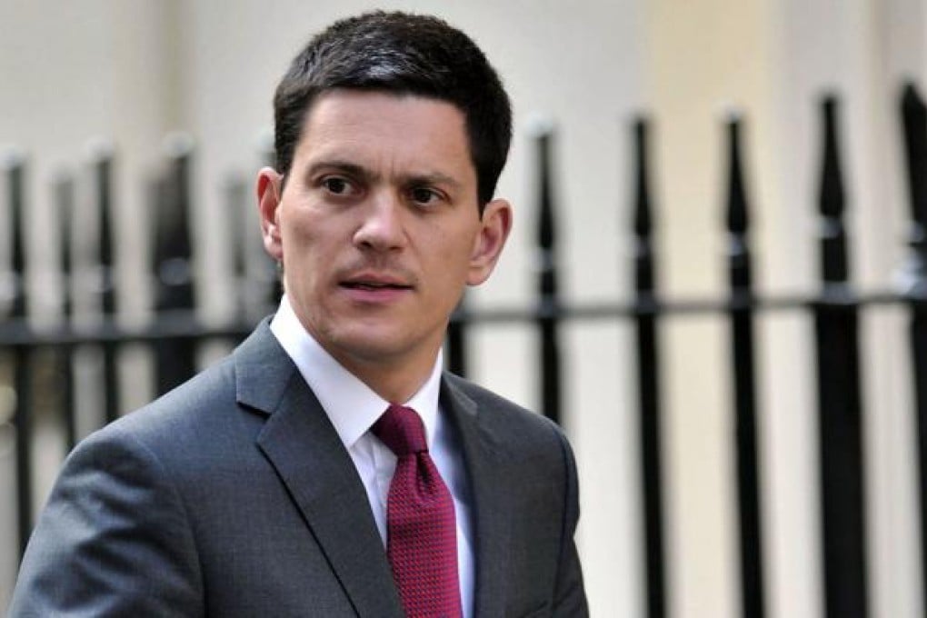 British Foreign Secretary David Miliband. Photo: AFP