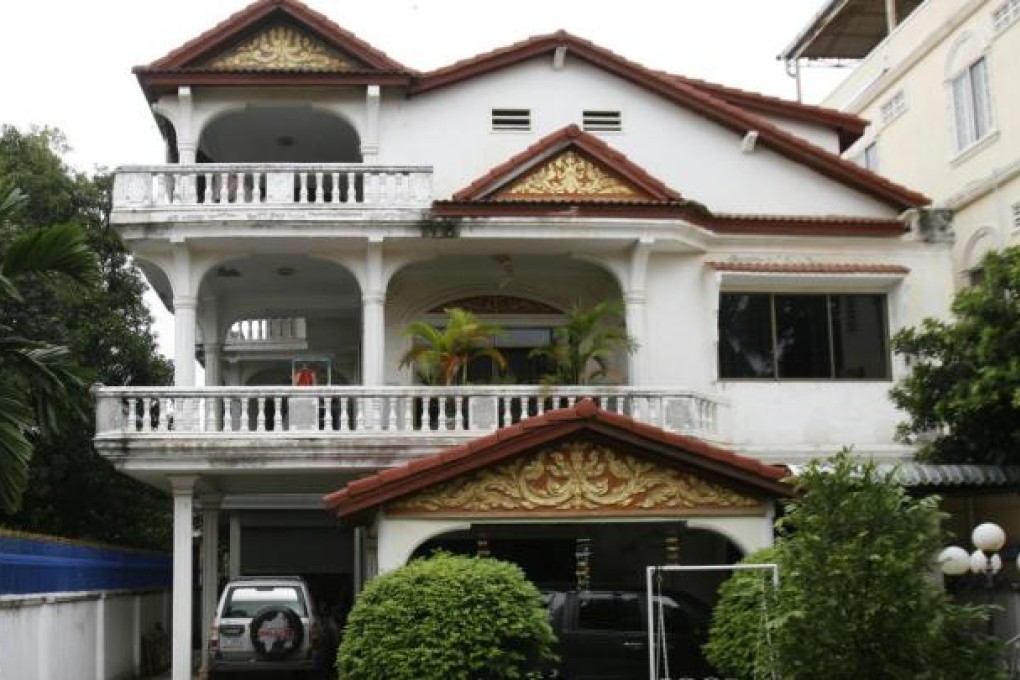 Ieng Sary's mansion in Phnom Penh. The house is under the name of his daughter. Photo: Heng Sinith, AP