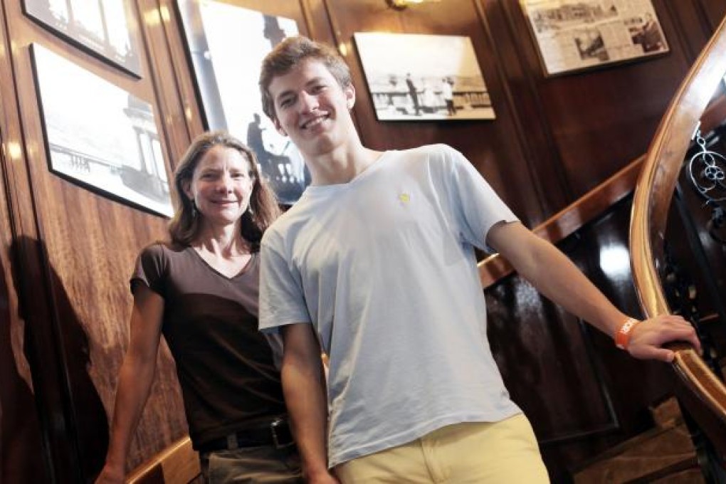 Cason Crane and mum Isabella are avid climbers. Photo: Paul Yeung