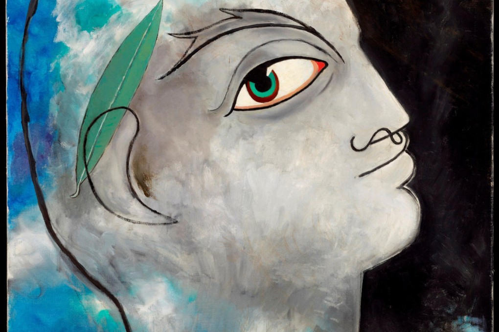 Cocteau's Orpheus with laurels (oil on canvass, 1951).