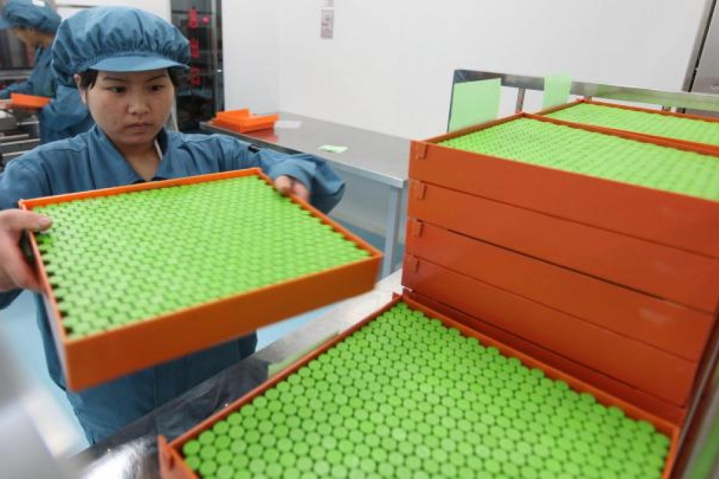 Investors are betting on rising demand for drugs amid public panic after the H7N9 virus killed two people on the mainland. Photo: Bloomberg