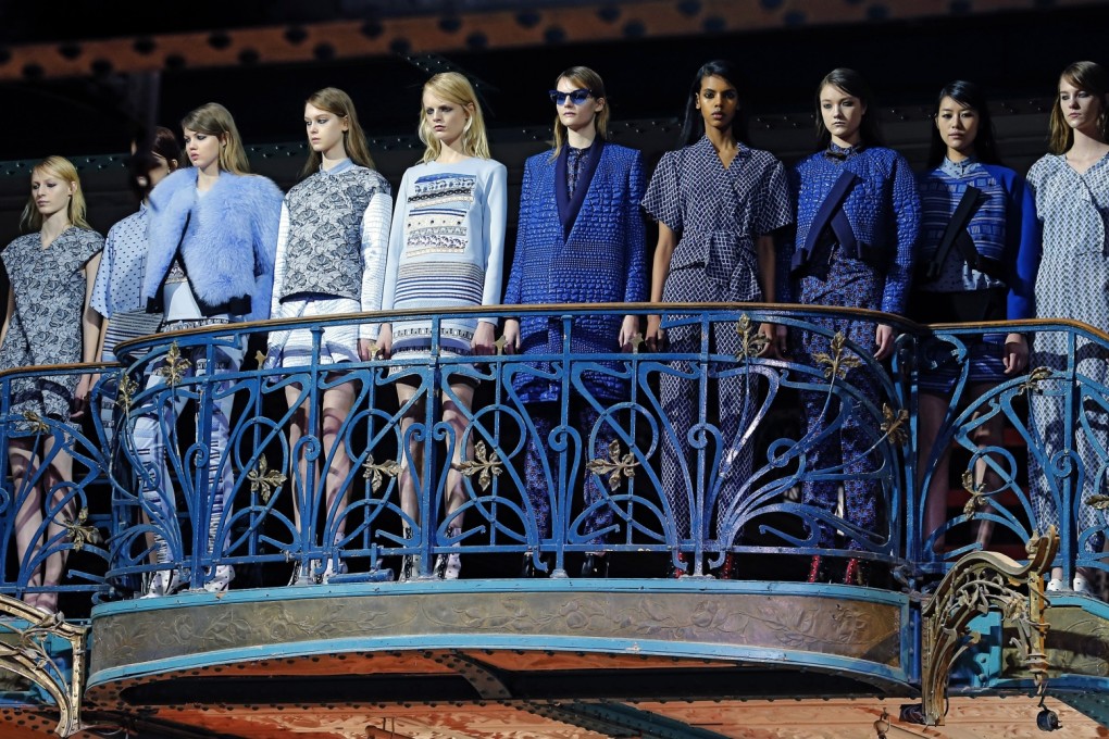 Models show the Kenzo ready-to-wear autumn-winter 2013 collection. Photo: AP
