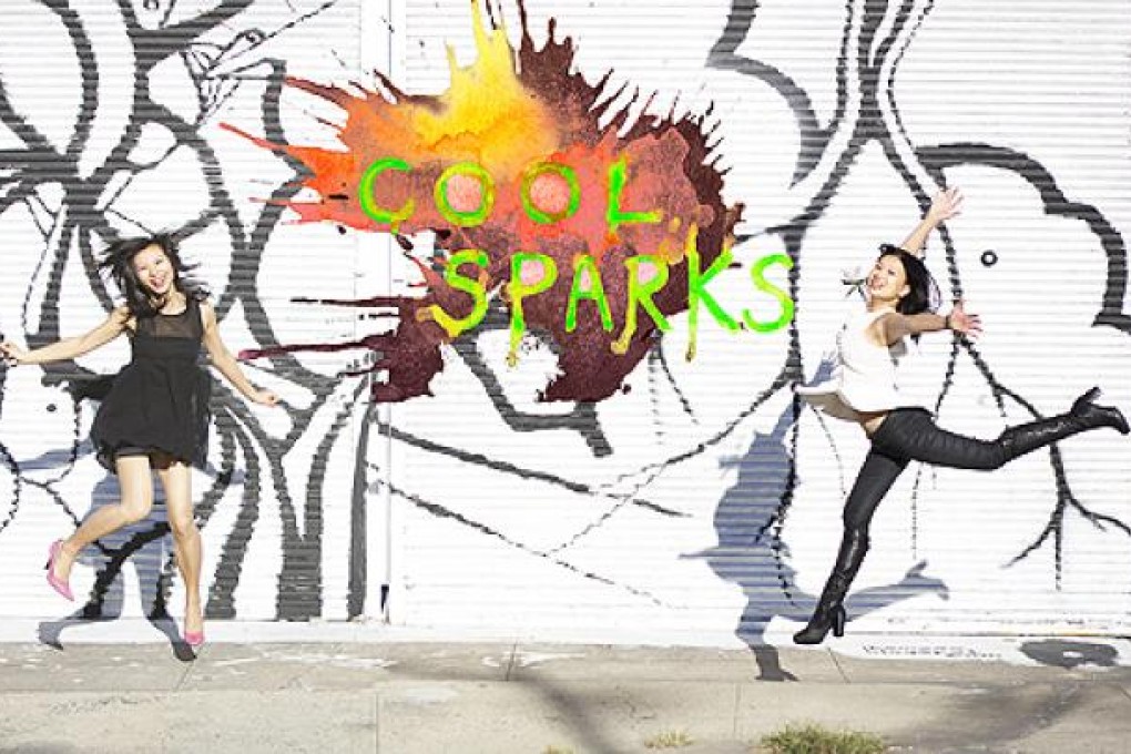 O Zhang (left) and Xiaoli Tan, video producers of the ‘Cool Sparks’ project. Photo: Handout