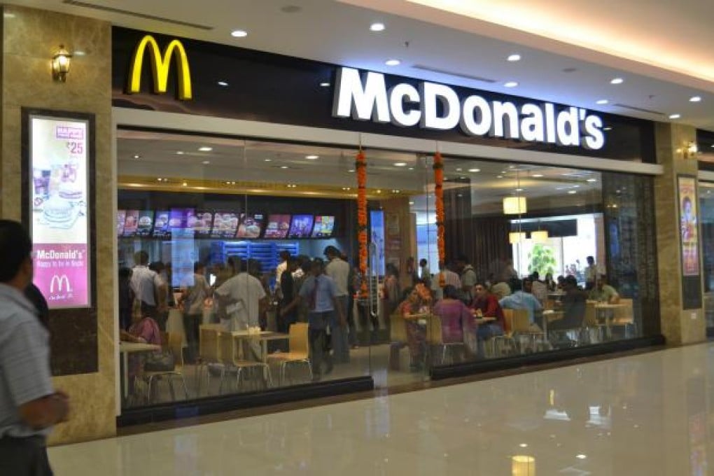 Kerala's first McDonald's, in the Lulu Shopping Mall, Kochi.
