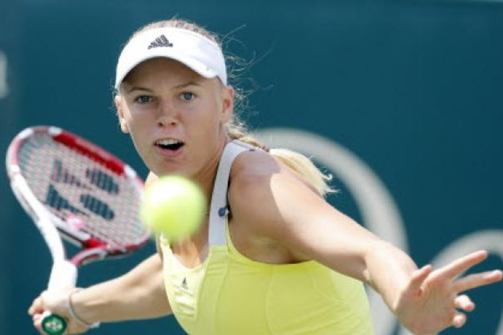 Caroline Wozniacki, of Denmark. Photo: AP