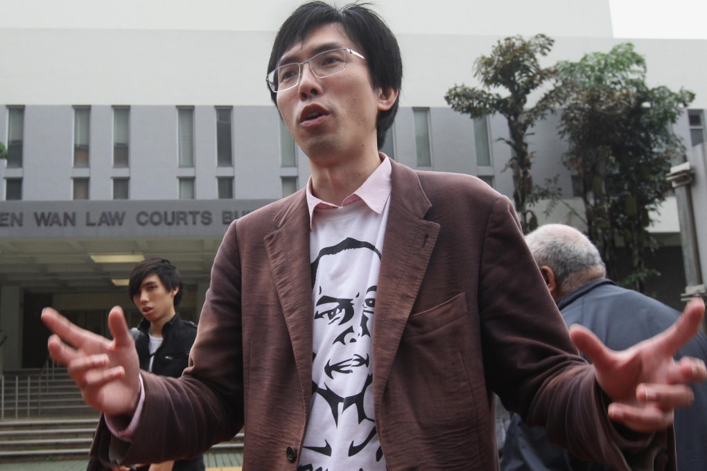 Avery Ng arrives at Tsuen Wan Court. Photo: Edward Wong