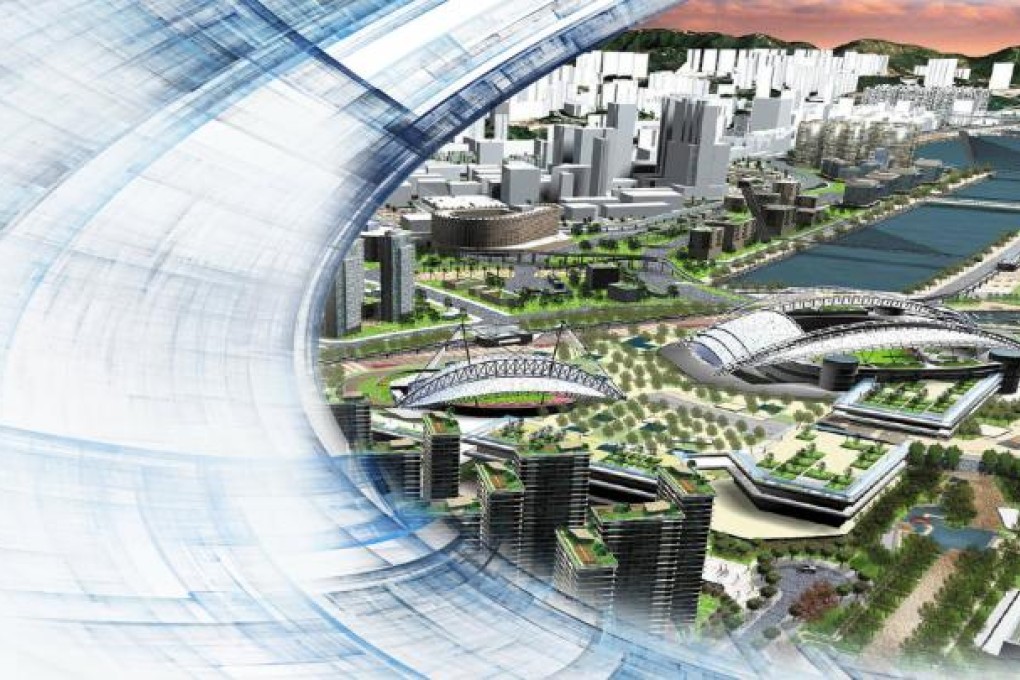 An artist's impression of the planned HK$19 billion Kai Tak sports hub.