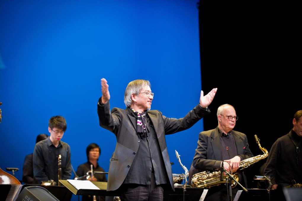 Taka Hirohama with the Saturday Night Jazz Orchestra.