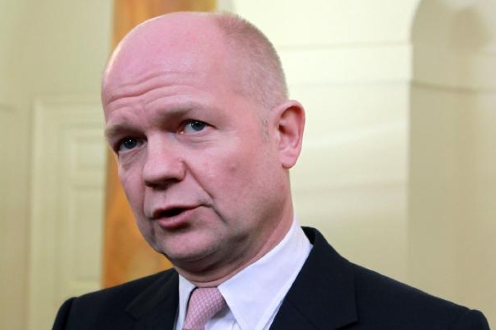 British Foreign Minister William Hague. Photo: AFP