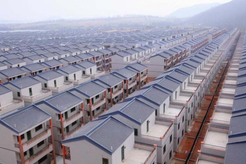 A general view shows newly built houses at Dadun village of Lingshui ethnic Li Autonomous County, Hainan province. Photo: Reuters