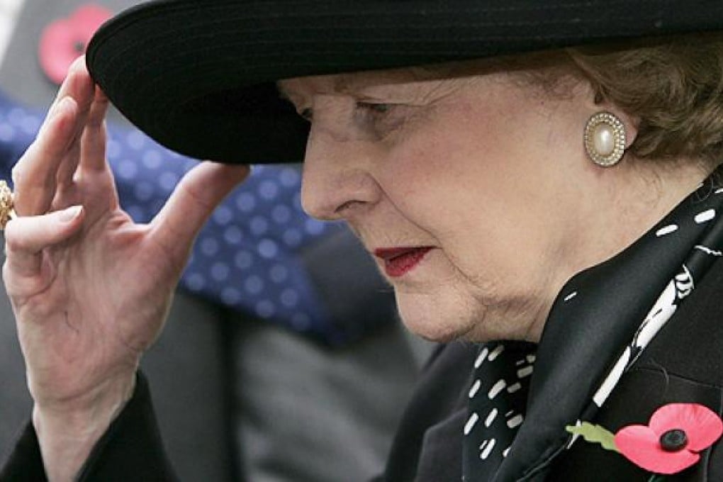 Baroness Margaret Thatcher arrives at Westminster Abbey in central London, Britain for the memorial service for former conservative Prime Minister Sir Edward Heath, in 2005. Photo: EPA