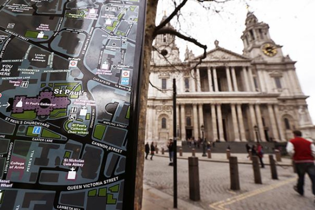 St Paul's Cathedral in central London. The funeral service of former British Prime Minister Margaret Thatcher will be held at the cathedral on Wednesday. Photo: AP