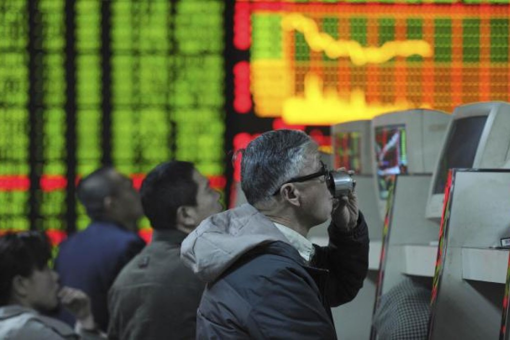 The mainland share market has been on a bearish run for the past three years, shrinking the income of securities firms. Photo: Reuters