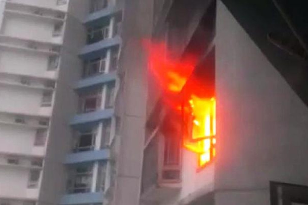 A fire in a 17th-floor flat at South Horizons was a level four, in a five-level system. Photo: SCMP Pictures