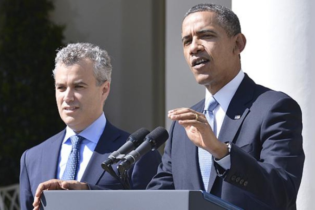 President Obama with acting budget director Jeffrey Zients. Photo: AP