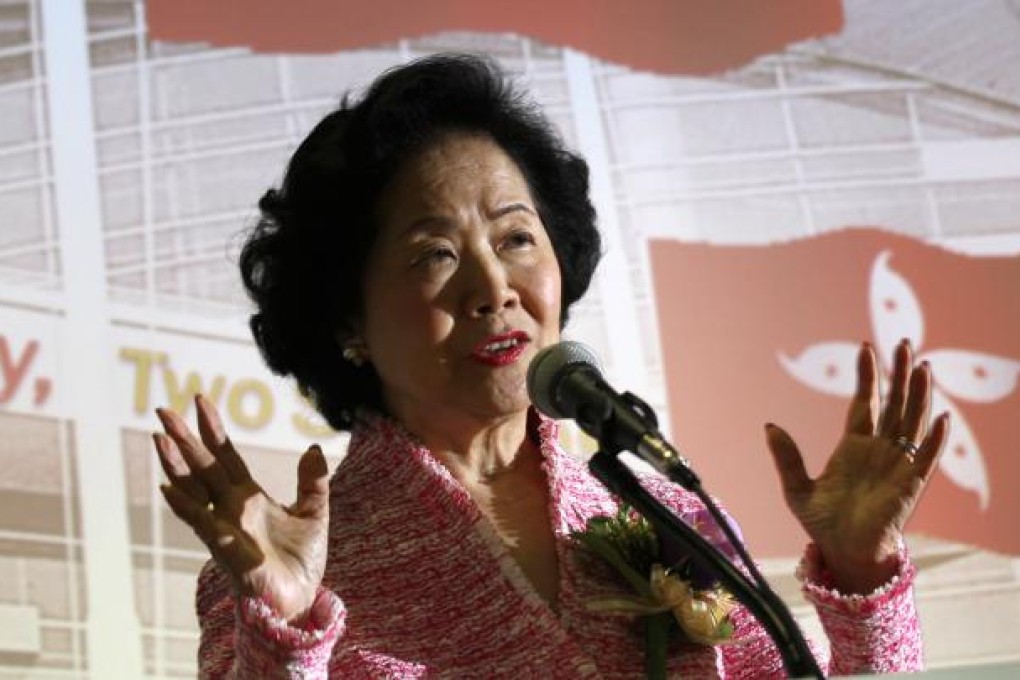 Former chief secretary Anson Chan Fang On-sang. Photo: Dickson Lee