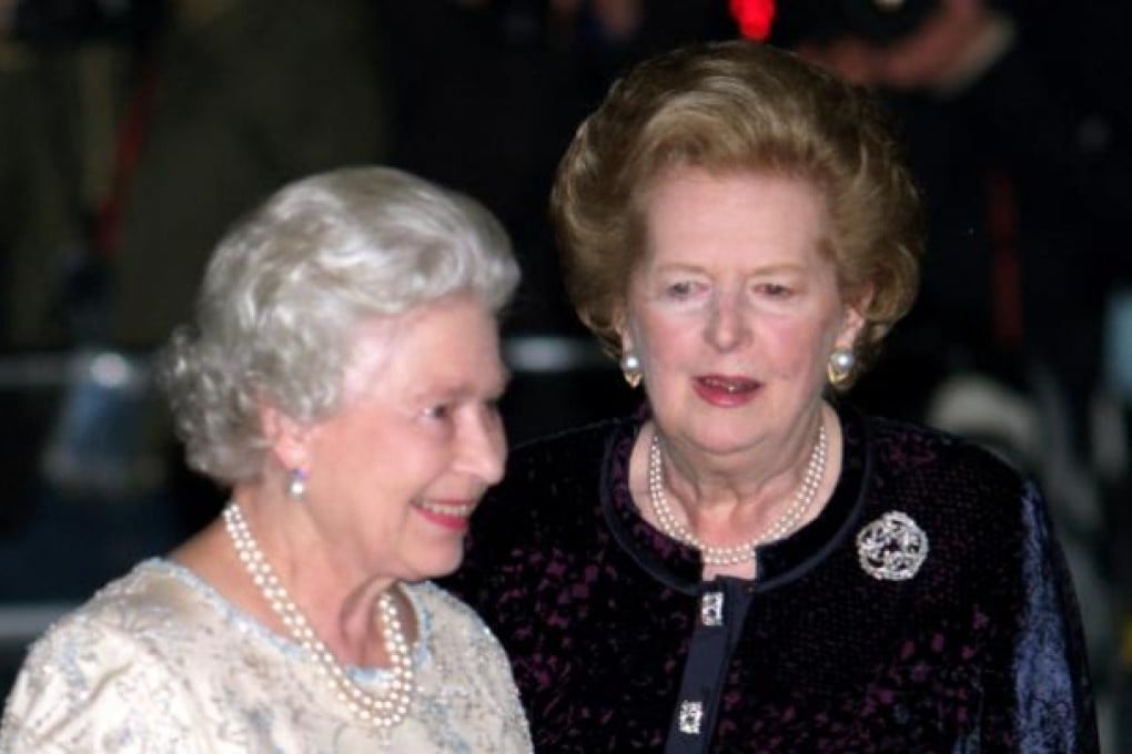 The Queen and Margaret Thatcher. Photo: AP