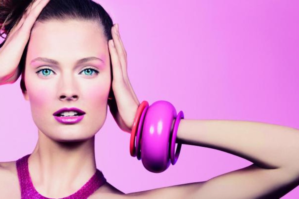 Estée Lauder goes for the bold with its Pure Color Cheek Rush (below right).