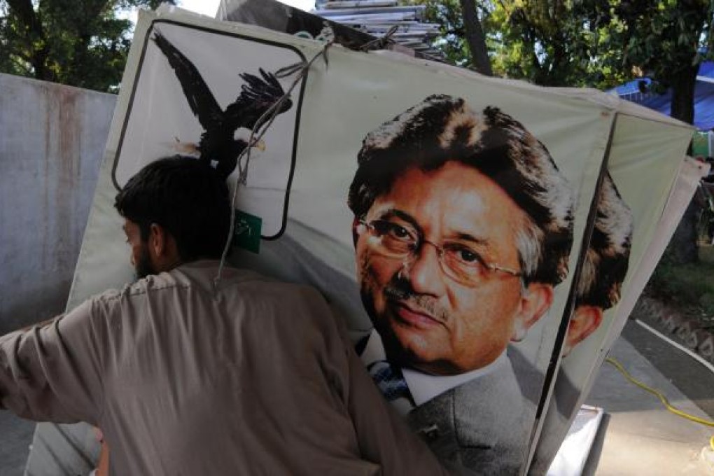 Pervez Musharraf was due to run in the May 11 elections. Photo: AFP