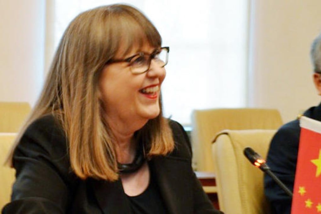 Jonina Leosdottir, the wife of Iceland's female prime minister.