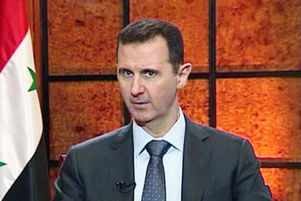 President Bashar al-Assad speaks during an interview in which he warns the West it will pay a price for backing al-Qaeda in his country's civil war as the terror network becomes emboldened. Photo: AP