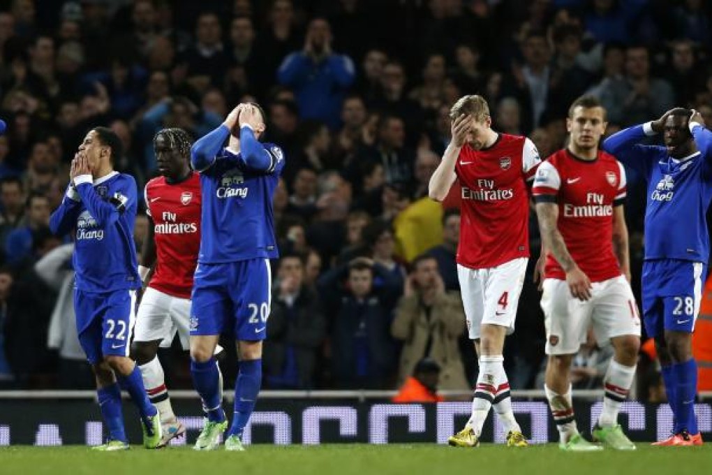 The Premier League match between Arsenal and Everton ended with a 0-0 draw. Photo: Xinhua