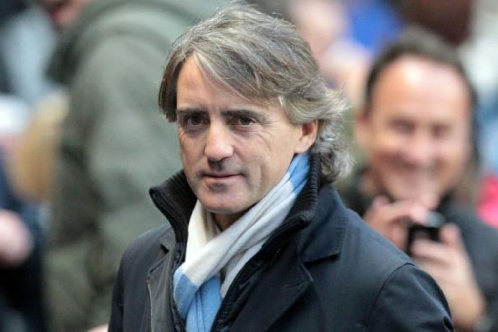 Manchester City's Italian manager Roberto Mancini. Photo: AFP