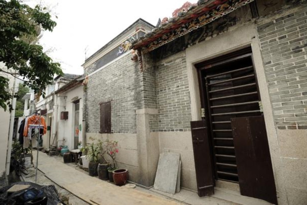 Historical buildings No 10 and 11 in Wong Chuk Hang San Wai. Photo: Warton Li