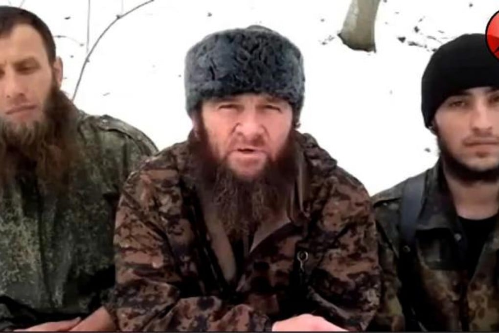 The Islamist rebel leader Doku Umarov (centre). Photo: AFP