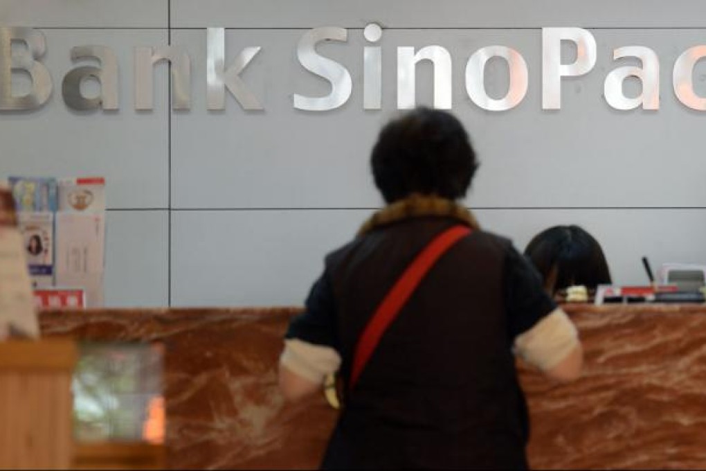 When the rules take effect, SinoPac Bank says it will apply to local regulators to allow a 20 per cent investment from mainland giant Industrial and Commercial Bank of China.