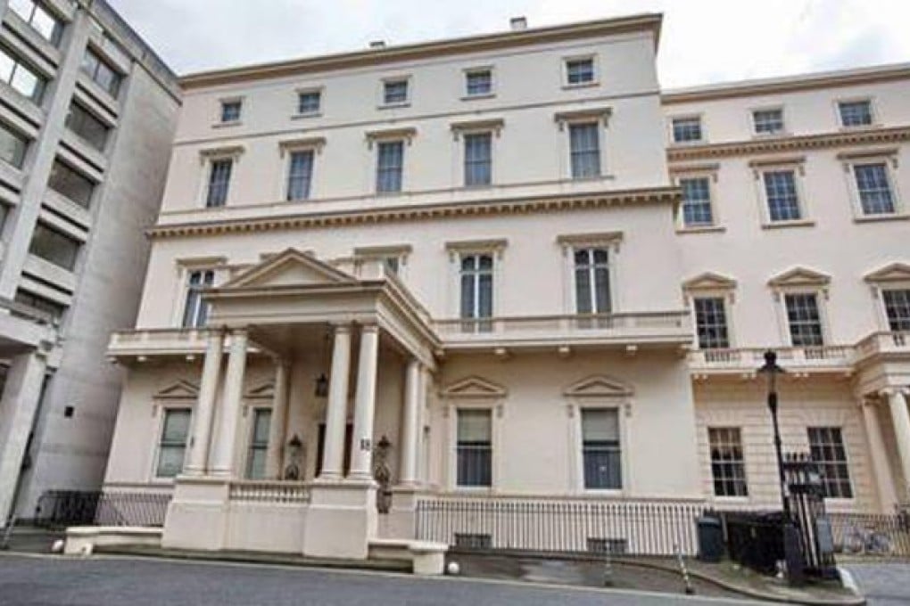 The palatial Regency mansion at 18 Carlton House Terrace, London, that is now on sale with a £250 million price tag. Photo: SCMP