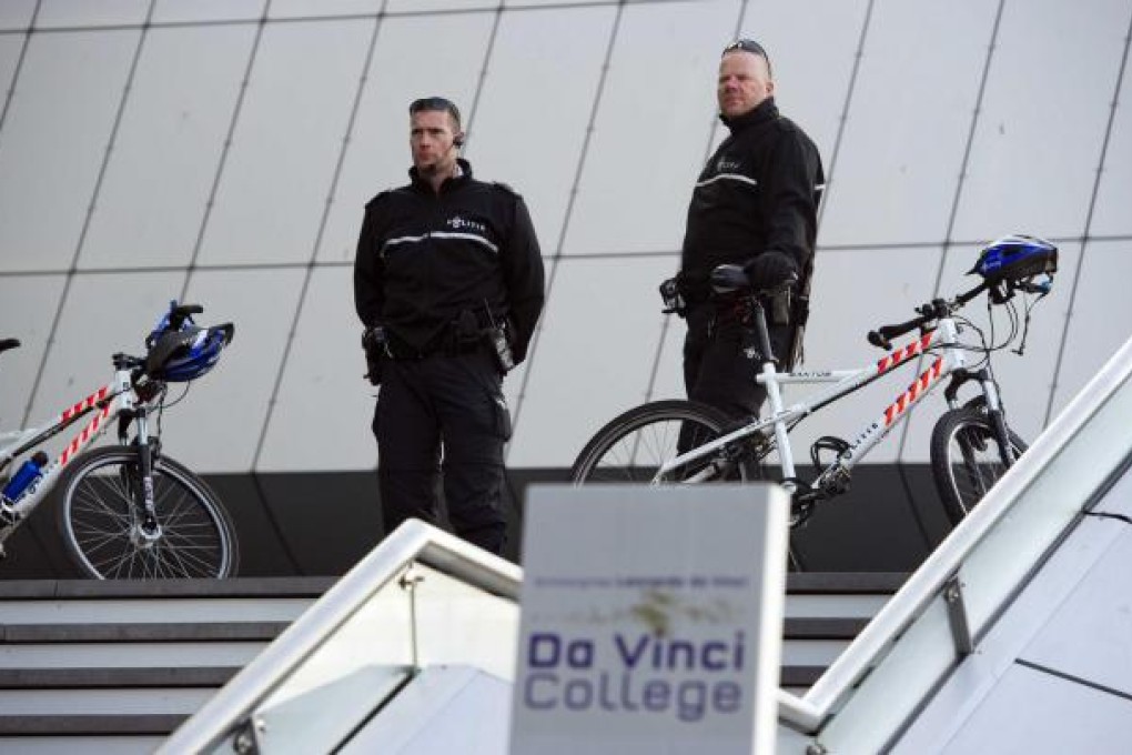 Secondary schools in Leiden were closed after the threat. Photo: EPA