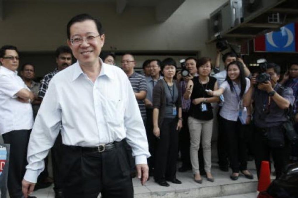 Chief minister of Malaysia's state of Penang Lim Guan Eng. Photo: Reuters