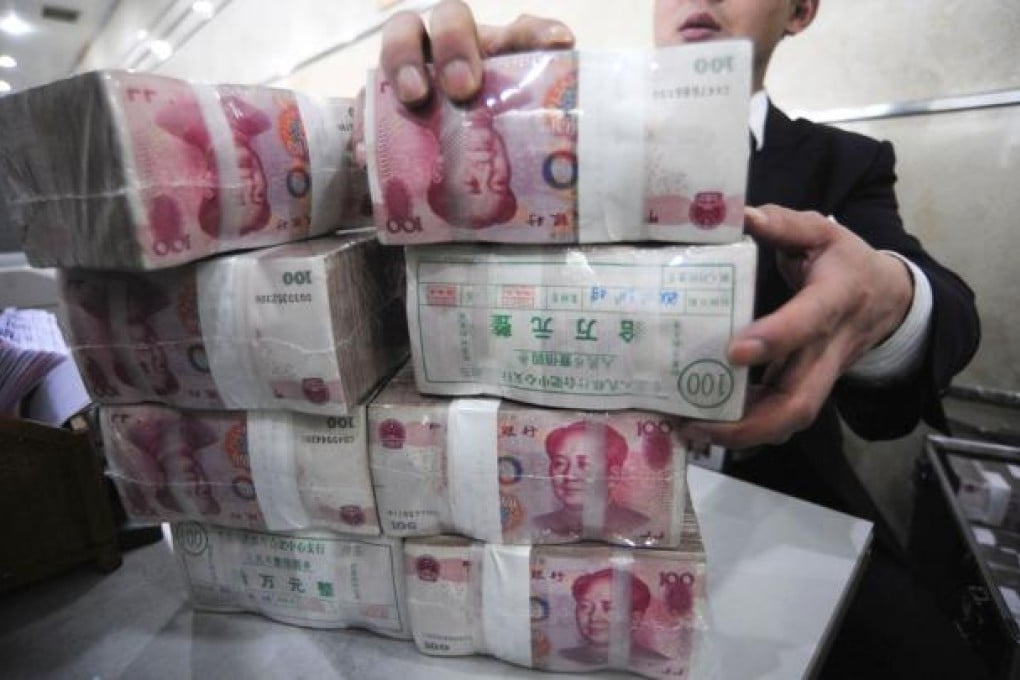 Renminbi trade settlement is growing, hitting 15 per cent of China's overall trade in the first two months of this year, up from 12 per cent in 2012. Photo: Reuters